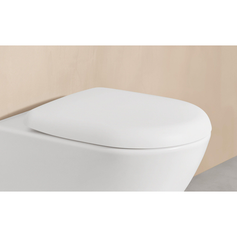 Villeroy & Boch Antao wandcloset - 56cm - zonder spoelrand - met TwistFlush CeramicPlus - diepspoel - Stone White (mat wit) SW917961