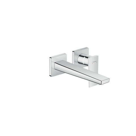 Hansgrohe Metropol 1 greeps wastafelkraan - afbouwdeel - met voorsprong 225 mm en afvoerplug - hoogglans chroom SW99752
