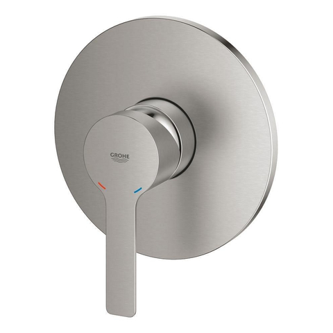 Grohe Lineare Inbouwthermostaat - 1 knop - Supersteel (RVS) SW296736