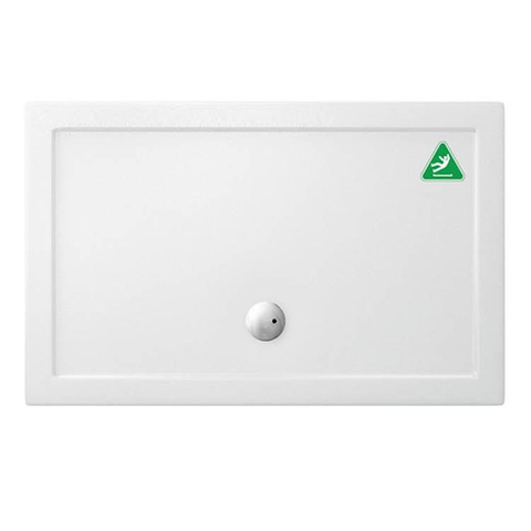 Crosswater Showertray receveur de douche - 90x170x3.5cm - rectangulaire - acrylique - antidérapant - blanc SW30921