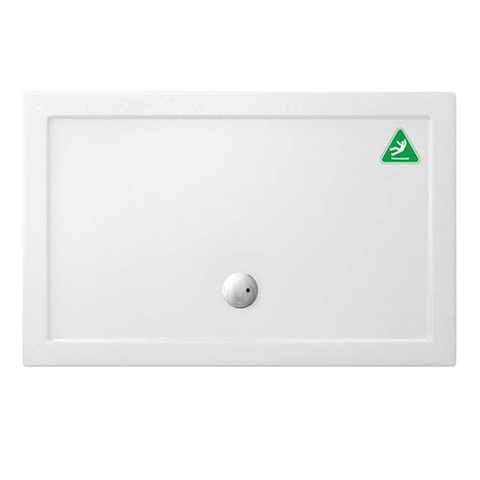 Crosswater Tray Douchebak walk - 140x90x3.5cm - met antislip acryl - wit SW30826