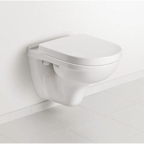 Villeroy & Boch O.novo Compact inbouwset - met diepspoel wandcloset - softclose zitting afdekplaat - wit SW66637