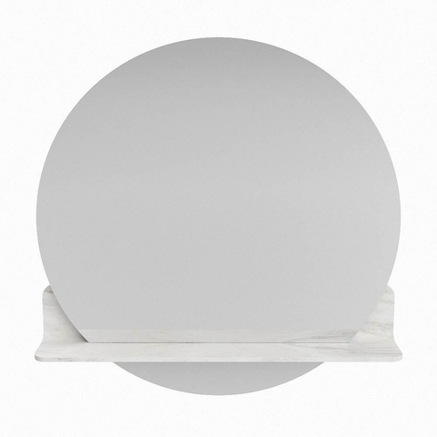 Mondiaz SPOT miroir – Ø 70 cm – avec tablette – Ostra (beige) SW1235662