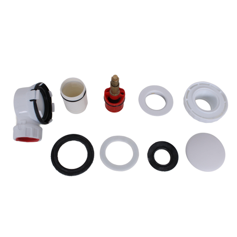 FugaFlow Eccelente Anta Siphon - 6,7 cm - gain de place - rond - solid surface - blanc mat SW1587824