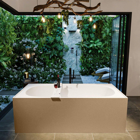 MONDIAZ ROCK Baignoire autoportante - 170x70cm - couleur Rosee / Rosee SW1015095