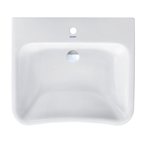 Duravit Durastyle Wastafel - 65x57cm - met 1 kraangat - zonder overloop - wit SW54103