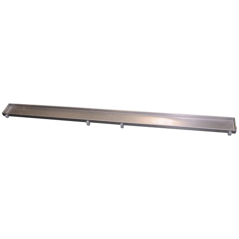 Wiesbaden Grille de carreaux pour caniveau de douche 120 x 7 cm RVS SW48478