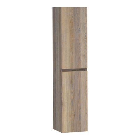 Saniclass Solution Badkamerkast - 160x35x35cm - 2 links- rechtsdraaiende deuren - hout - Vintage oak SW392916