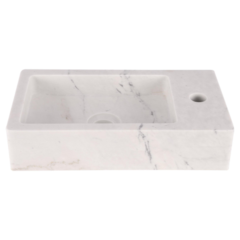 Differnz Hura lave-mains - 40x22x9cm - 1 trou robinet - sans bonde - blanc SW1236902
