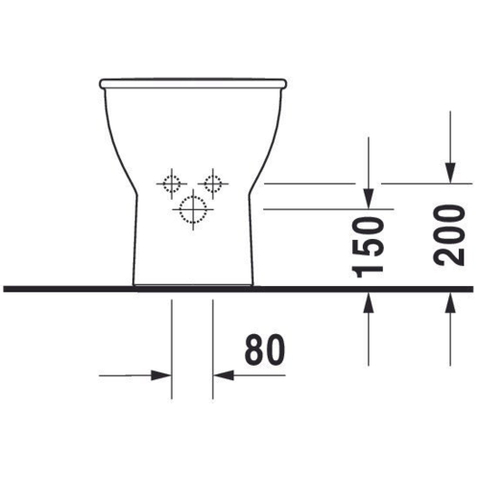Duravit Darling New Staand bidet - inclusief bevestiging - 63x36cm - glans wit SW54072