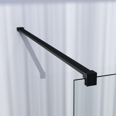 BRAUER Season Paroi de douche à l'italienne - verre transparent - 80x200cm - noir mat SW1038979