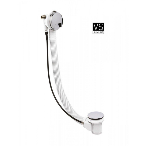 Crosswater Bath Fill Badvulcombinatie - met Waste En 3 - 1 Inlaat En Overloop - hoogglans chroom SW31386