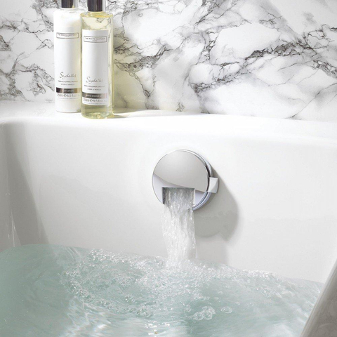 Crosswater Bath Fill Set remplir vider bain - prolongé 100cm - avec bonde et trop plein - chrome SW31387