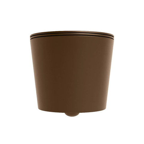 Mondiaz LAVIE hangtoilet – spoelrandloos – 36 x 53 cm – met softclose zitting – Rust (bruin) SW1208705