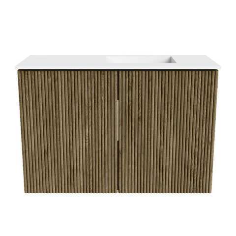 Mondiaz JOYA 60cm toiletmeubel - kleur Dusk - Wastafel FAYE positie Rechts Zonder kraangat kleur Talc. SW1421595