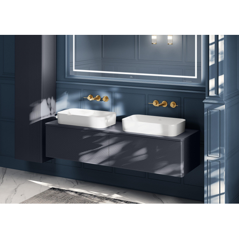 Villeroy & Boch finion opzetwastafel - 60x35cm - zonder kraangat - zonder overloop CeramicPlus - White Alpine (glans wit) SW106464