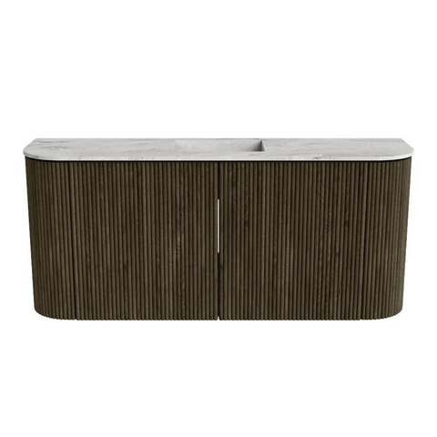 Mondiaz JOYA-DLUX 93.2cm toiletmeubel - ronding links en rechts kleur Shadow - Wastafel FAYE positie Midden Zonder kraangat kleur Glace. SW1422817