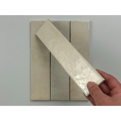 ÉCHANTILLON Terravito Mellina Carrelage mural en céramique - 6x24,6cm - 8mm - Beige SW1441118