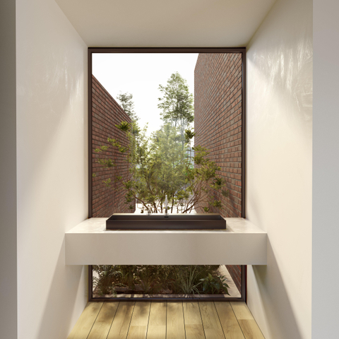 Clou Wash Me lavabo 90x42x8cm sans bonde Céramique Noir mat SW440844