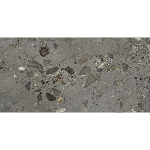 ÉCHANTILLON Ceralto Nobile Polished Carreau VL 600X1200 Sassi anthracite poli-mat 9mm rectifié SW1449550