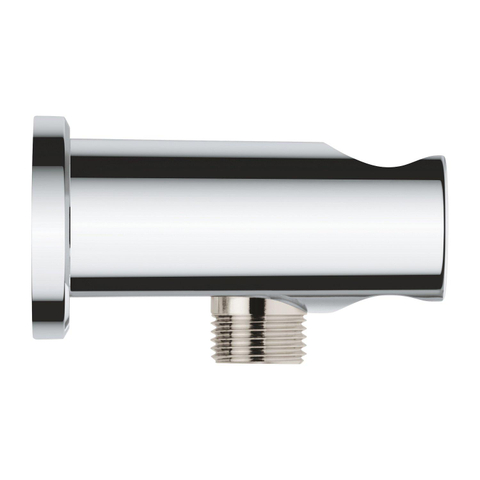 GROHE Rainshower wandaansluitbocht - rond - met houder - mat zwart SW1477598