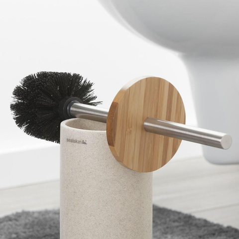 Sealskin Grace Brosse de toilette avec support Polyresin Sable SW71643