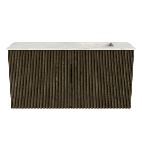 Mondiaz JOYA-DLUX 80cm toiletmeubel - kleur Shadow - Wastafel FAYE positie Rechts Zonder kraangat kleur Ostra. SW1423005