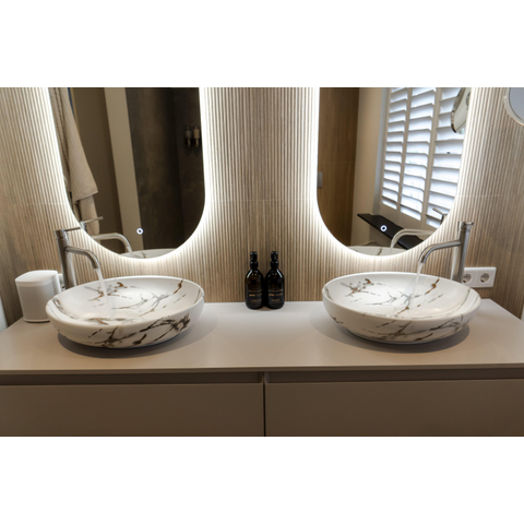 Fortifura Calvi Robinet de lavabo réhaussé H33.1cm à poser Inox brossé SW377857