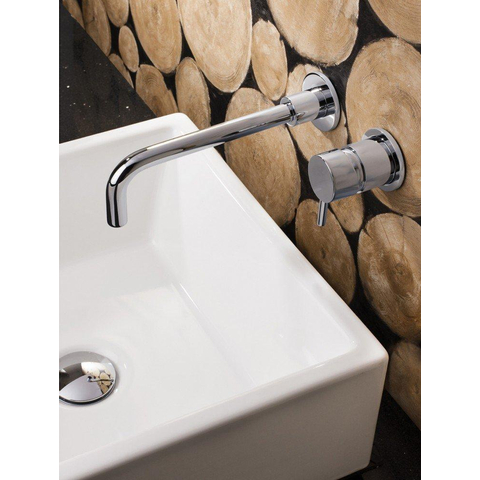 Crosswater MPRO Inbouw Wastafelkraan - inclusief inbouwdeel - 14cm en 22cm uitloop - hoogglans chroom SW84111