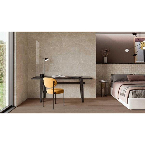 ÉCHANTILLON Ceralto Sylvaro Tone Carrelage mural 30x60cm Capitol Earth 7mm Rectifié Brillant Marron SW913250
