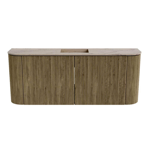 Mondiaz JOYA-DLUX 103.2cm meuble de salle de bains - arrondis gauche et droite couleur Dusk - Vasque FAYE position Milieu 1 trou de robinet couleur Arena. SW1425791