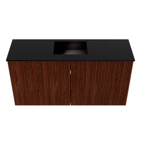 Mondiaz JOYA 80cm toiletmeubel - kleur Ruby - Wastafel FAYE positie Midden 1 kraangat kleur Urban. SW1421824