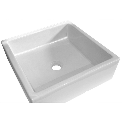 H&R Badmeubelen Elemento waskom - 40x40x12.5cm - vierkant - wit SW15792