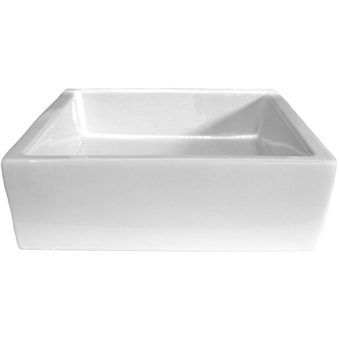 H&R Badmeubelen Elemento waskom - 40x40x12.5cm - vierkant - wit SW15792