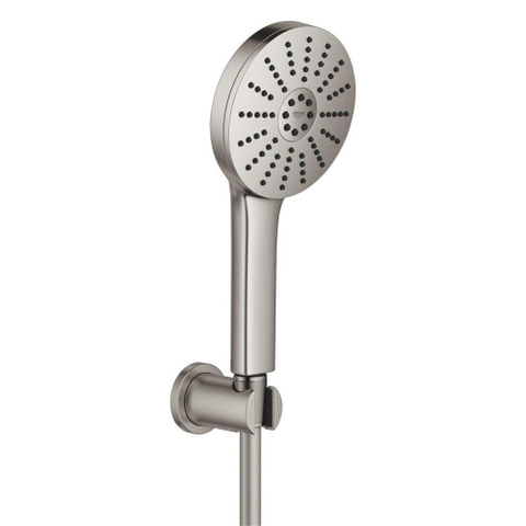 Grohe Vitalio Joy Badset - 175cm handdouche - 3 straalsoorten - thermostaatkraan - Supersteel (RVS) SW1576553