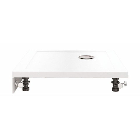 Crosswater Tray Simpsons Mike Pro Douchepaneel - 100X100Cm - voor En Achter - wit SW31382
