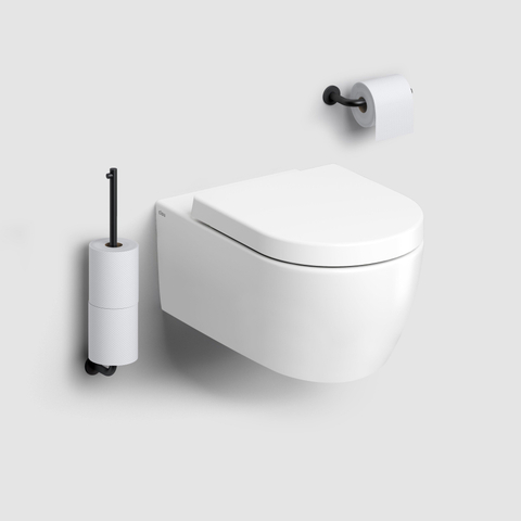 Clou Kaldur reserverolhouder t.b.v. 3 stuks mat zwart SW917299