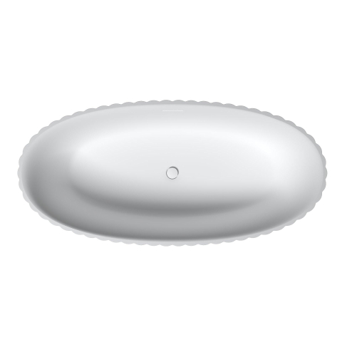 Riho Catching Waves Baignoire îlot - 174x82cm - Blanc mat SW1185389