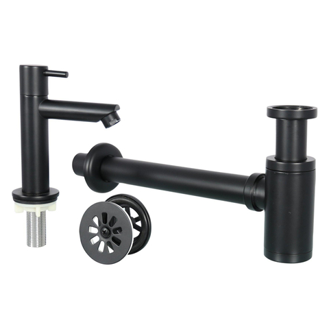 Differnz Hura fonteinset – 37.5x18.5x9 cm – keramiek wit – rechte mat zwarte kraan SW285500