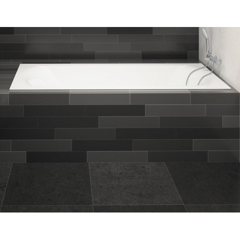 Riho Linares baignoire îlot 180x80cm rectangulaire droite acrylique blanc SW49983