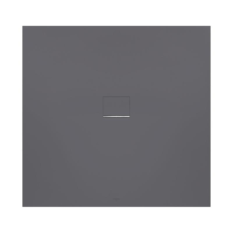 Villeroy & Boch Squaro infinity douchebak - 90x80x4cm - Anthracite (grijs) SW29373