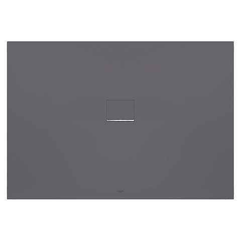 Villeroy & Boch Squaro infinity douchebak - 160x80x4cm - Anthracite (grijs) SW28815