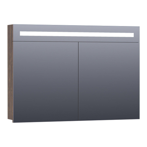BRAUER Promise armoire de toilette – 99 x 70 x 15 cm – LED directe – Grove (noyer) SW371628
