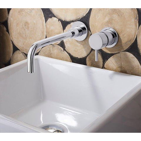 Crosswater MPRO Inbouw Wastafelkraan - inclusief inbouwdeel - 14cm en 22cm uitloop - hoogglans chroom SW84111