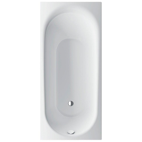 Bette Comodo Baignoire à encastrer tôle d'acier épaisse rectangulaire 180x80x45cm sans pieds blanc 0343036