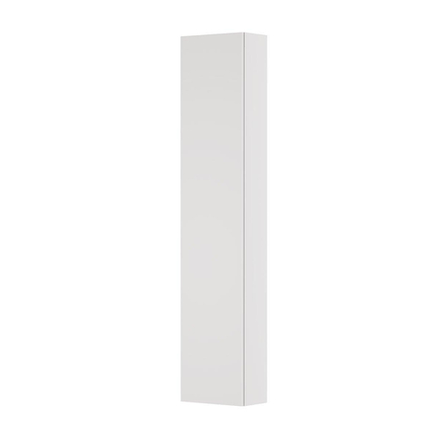 INK Badkamerkast - 35x20x169cm - 1 deur - links en rechtsdraaiend - Spiegel - aan binnenzijde MDF lak wit hoogglans SB1241102