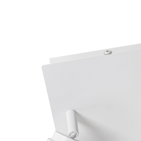 QAZQA Ducha plafonnier de salle de bains - 17x17cm - 2 spots - IP44 - carré - blanc mat SW1187232