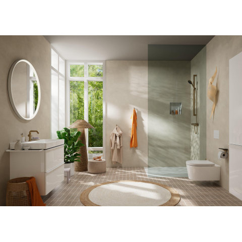 Hansgrohe Xelu Q Armoire haute - 165x40x35cm - 2 portes - poignée blanc mat - fermeture douce - charnière à gauche - high gloss white SW995226