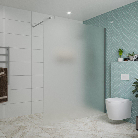 Fortifura Galeria inloopdouche - 160x200cm - mat - glas - wandarm - hoogglans chroom SW876784