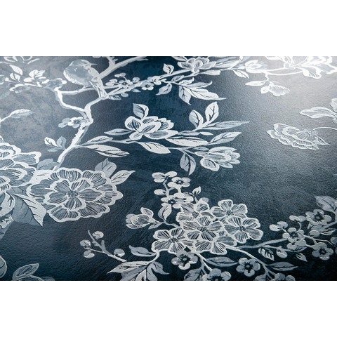 Ceralto Spectra Bande décorative - 60x120cm - 10.0mm - rectifié - Floral bleu SW704695